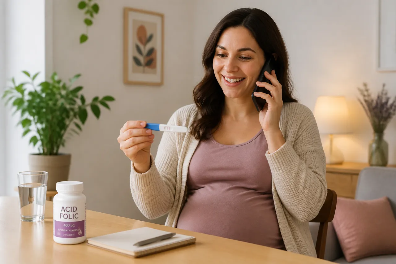 acid folic început după confirmarea sarcinii