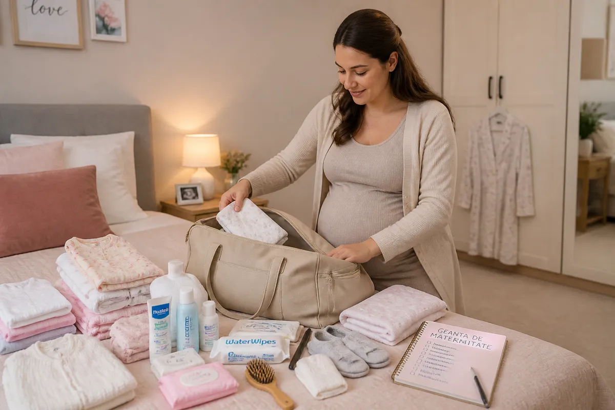 cheltuieli pregătire naștere geantă maternitate