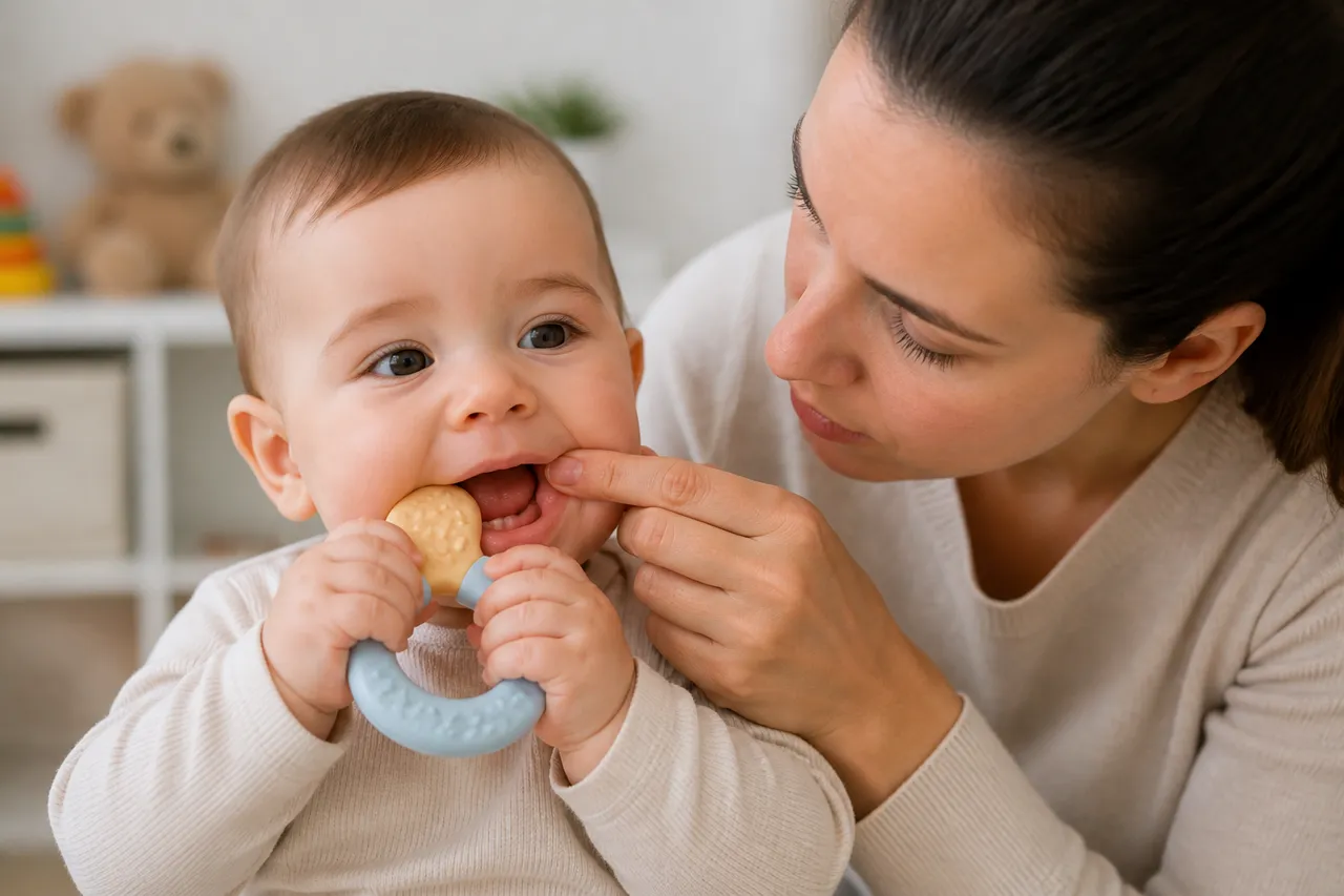 dentiție la copil mic și gingii dureroase