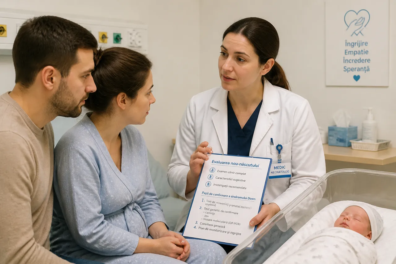 diagnostic sindrom Down la nou-născut
