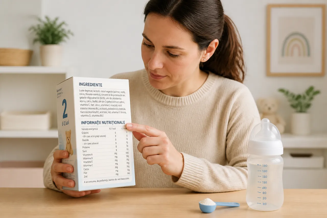 ingrediente importante din laptele praf pentru bebeluși