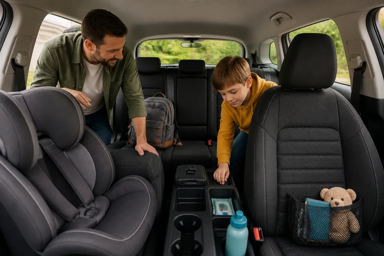 rutină de siguranță auto pentru familie și copii